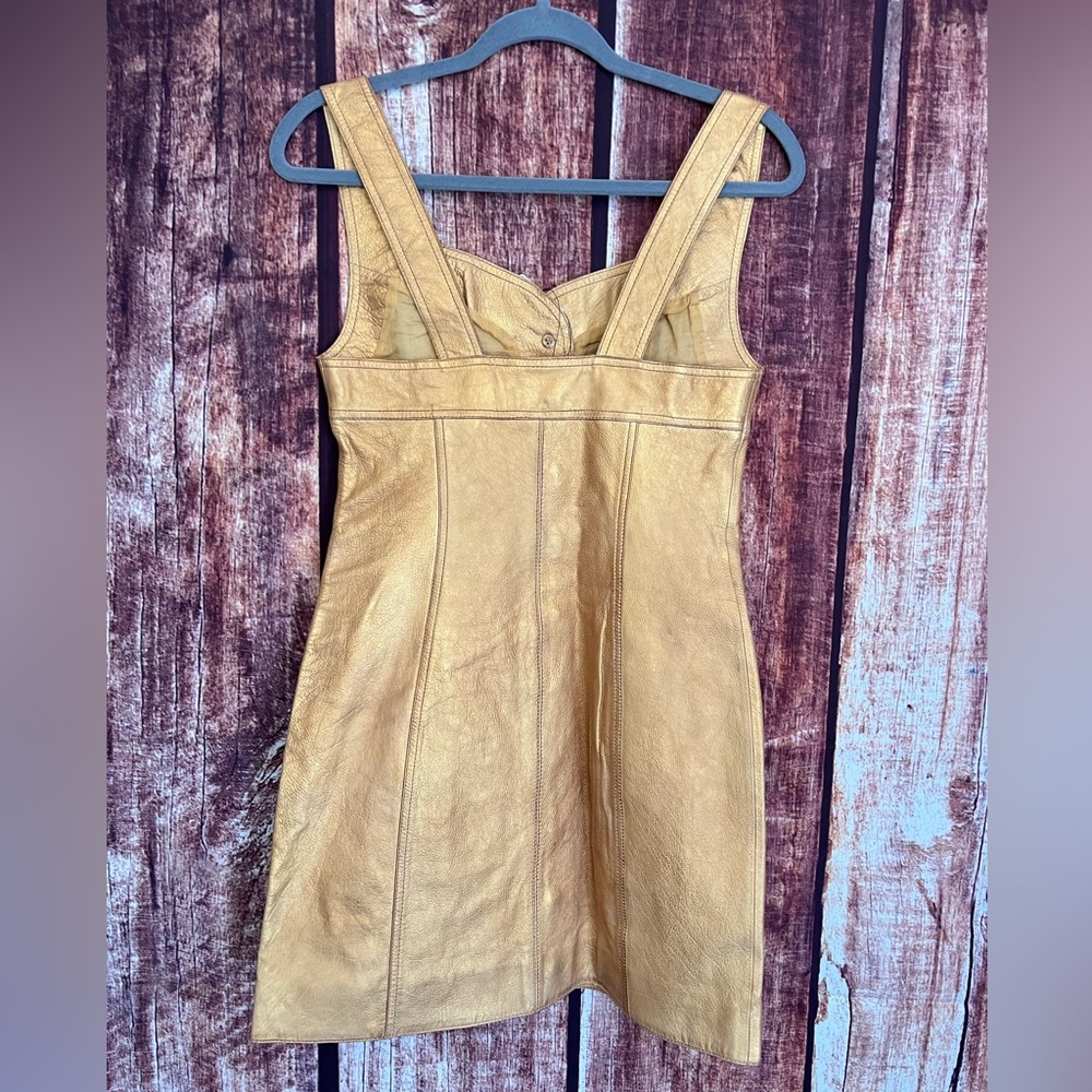 Free People | NWT Leather Mini Dress - Picture 5 of 9